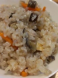 なすびの炊き込みご飯-レシピのメイン写真