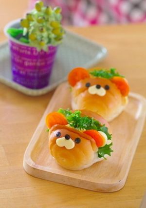 ロールパンのハリネズミくん-レシピのメイン写真