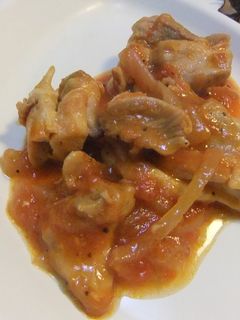トマト煮込み ヘルシー鶏肉-レシピのメイン写真
