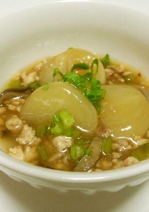 椎茸だしの餡かけ蕪-レシピのメイン写真
