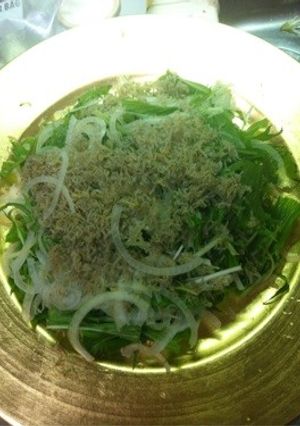 カリカリジャコと水菜のサラダ-レシピのメイン写真