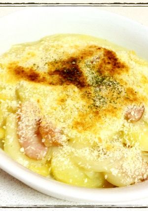 簡単♥ポテウインナーのマカロニグラタン♪-レシピのメイン写真