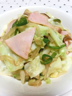 ハム入り野菜炒め-レシピのメイン写真
