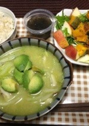 アボカド入りみそ汁♡-レシピのメイン写真