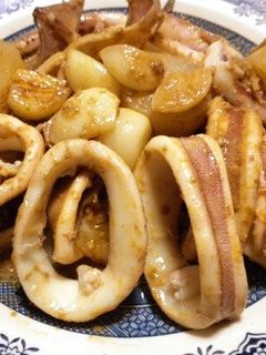 イカとにんにくのスタミナ炒め煮-レシピのメイン写真