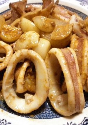 イカとにんにくのスタミナ炒め煮-レシピのメイン写真
