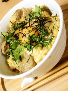 ~おっ、作れる~卵ふんわり 簡単親子丼-レシピのメイン写真