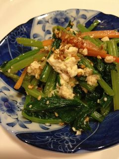 かき菜の胡麻白和え-レシピのメイン写真