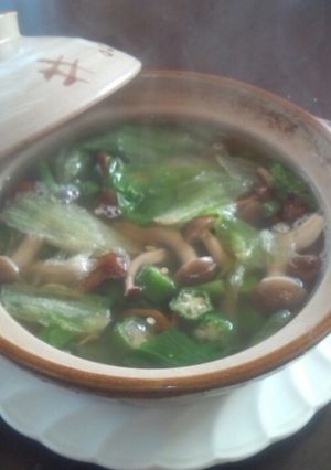 レタスときのこのスープ-レシピのメイン写真