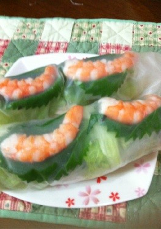 以外と簡単野菜たっぷり生春巻き♡-レシピのメイン写真