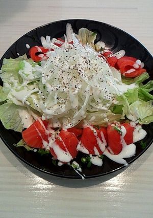 サーモンシーザーサラダ-レシピのメイン写真