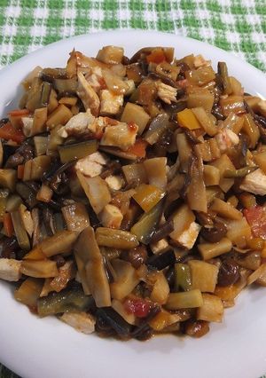 鶏ムネ肉のなめこ炒め-レシピのメイン写真