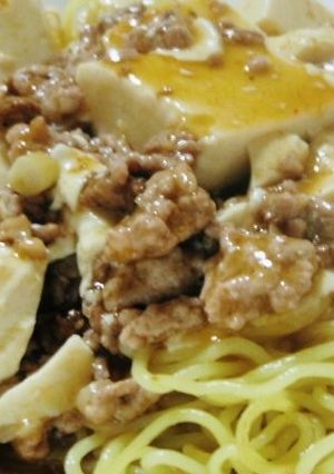 変化球　麻婆焼き蕎麦-レシピのメイン写真