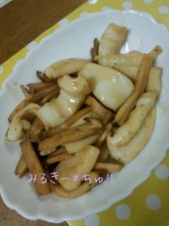 最強*イカとエリンギのバター醤油炒め-レシピのメイン写真