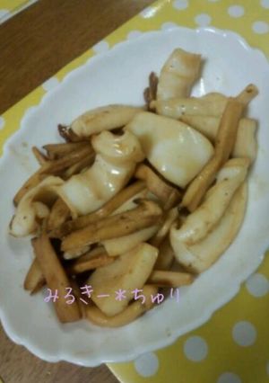 最強＊イカとエリンギのバター醤油炒め-レシピのメイン写真