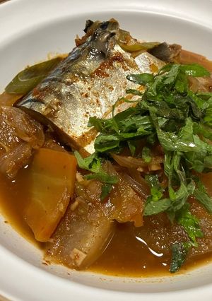 鯖の韓国風甘辛煮込み ゴデュンオチョリム-レシピのメイン写真