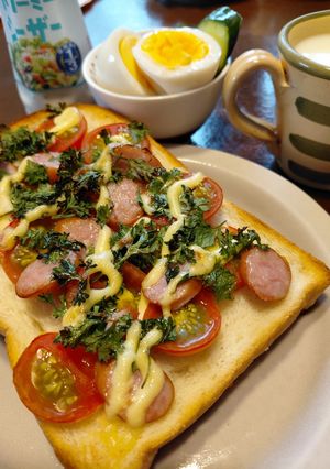 トマトとパセリのマヨネーズトースト-レシピのメイン写真