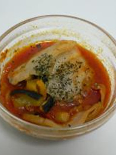 レンジだけ!豚バラ肉と野菜のトマト煮-レシピのメイン写真