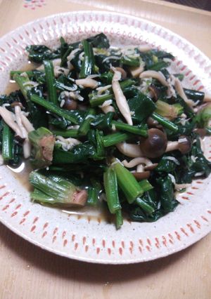 ほうれん草としめじの煮物～スピード調理～-レシピのメイン写真