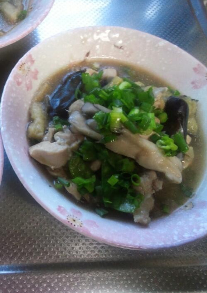 鶏とナス•舞茸の生姜味の煮物-レシピのメイン写真
