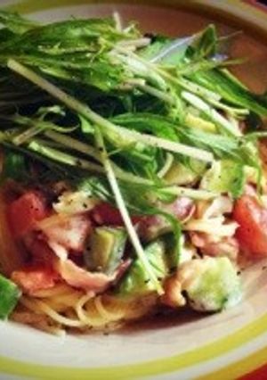アボカドチーズクリームパスタ-レシピのメイン写真