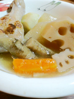 手羽元と根菜のあっさり煮物-レシピのメイン写真