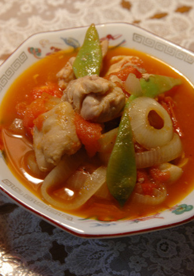 鶏肉とトマトと玉ねぎの重ね煮-レシピのメイン写真