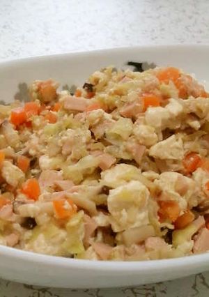 野菜たっぷり☆ヘルシー炒り豆腐丼-レシピのメイン写真