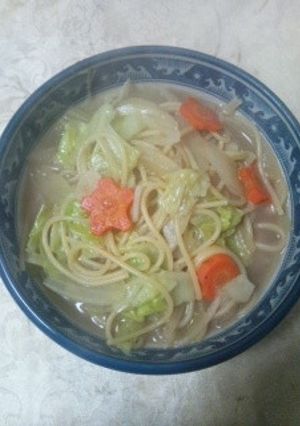 簡単スープスパ-レシピのメイン写真