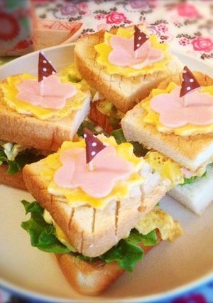＊パーティーに☆かわいいサンドイッチ*＊-レシピのメイン写真