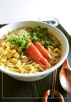 ＊麺の力＊　～せん切りキャベツの中華そば-レシピのメイン写真