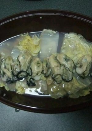 牡蠣と白菜の白ﾜｲﾝ蒸し-レシピのメイン写真