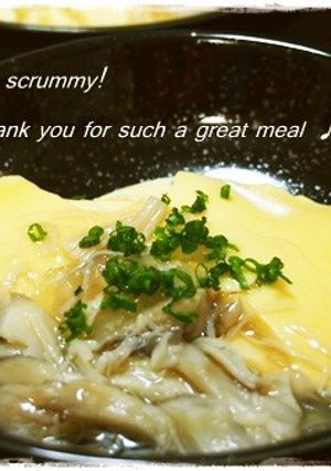 クリーミーな卵豆腐　和風あんかけ-レシピのメイン写真