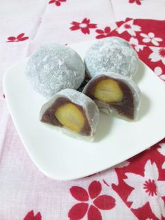 ★とろ~りお餅の栗大福★-レシピのメイン写真