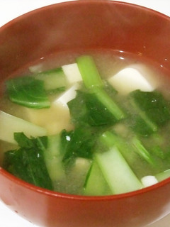 小松菜と豆腐の味噌汁✿簡単味噌汁-レシピのメイン写真
