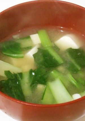小松菜と豆腐の味噌汁✿簡単味噌汁-レシピのメイン写真