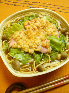 サクサク揚げ玉ハムカツのせ中華そば-レシピのメイン写真