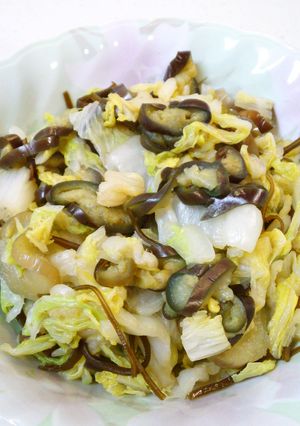 なすと白菜の塩昆布和え-レシピのメイン写真