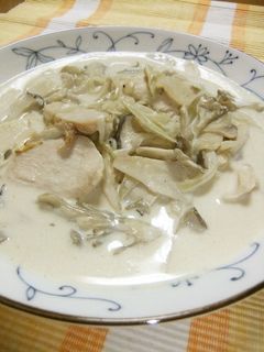 簡単☆鶏むね肉ときのこのクリーム煮♡-レシピのメイン写真