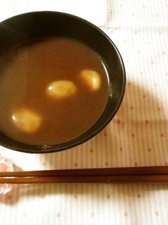 白玉入りこしあんでお汁粉-レシピのメイン写真