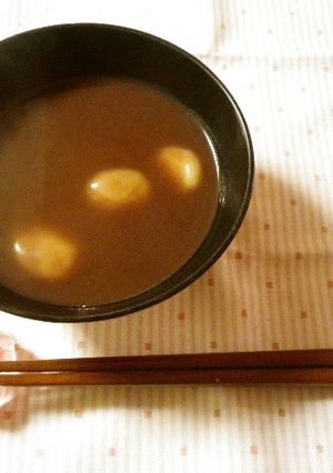 白玉入りこしあんでお汁粉-レシピのメイン写真