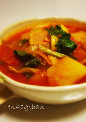 ごろごろ野菜のミネストローネ-レシピのメイン写真