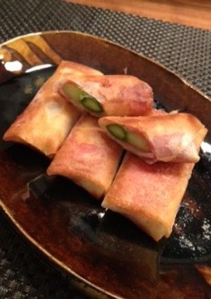 簡単でおいしい★アスパラと生ハムの春巻-レシピのメイン写真