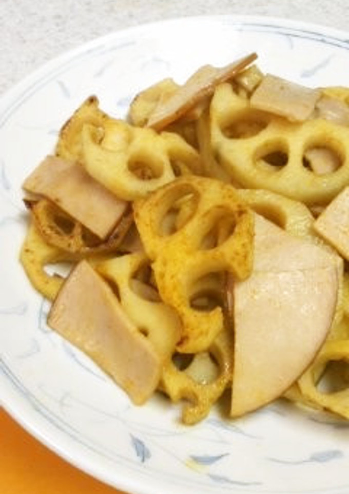 れんこんの白だし・カレー炒め-レシピのメイン写真