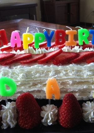 クリスマス誕生日にマリービスケットケーキ-レシピのメイン写真