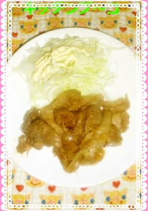 マヨ+豚のしょうが焼き-レシピのメイン写真