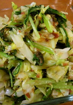 キャベツと水菜の梅おかか和え-レシピのメイン写真
