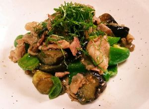 茄子とﾋﾟｰﾏﾝと豚肉＊º香り味噌炒め-レシピのメイン写真