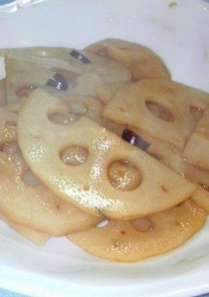 れんこんシャキシャキの酢醤油炒め-レシピのメイン写真