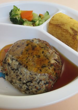 【保育所】ひじきハンバーグ-レシピのメイン写真